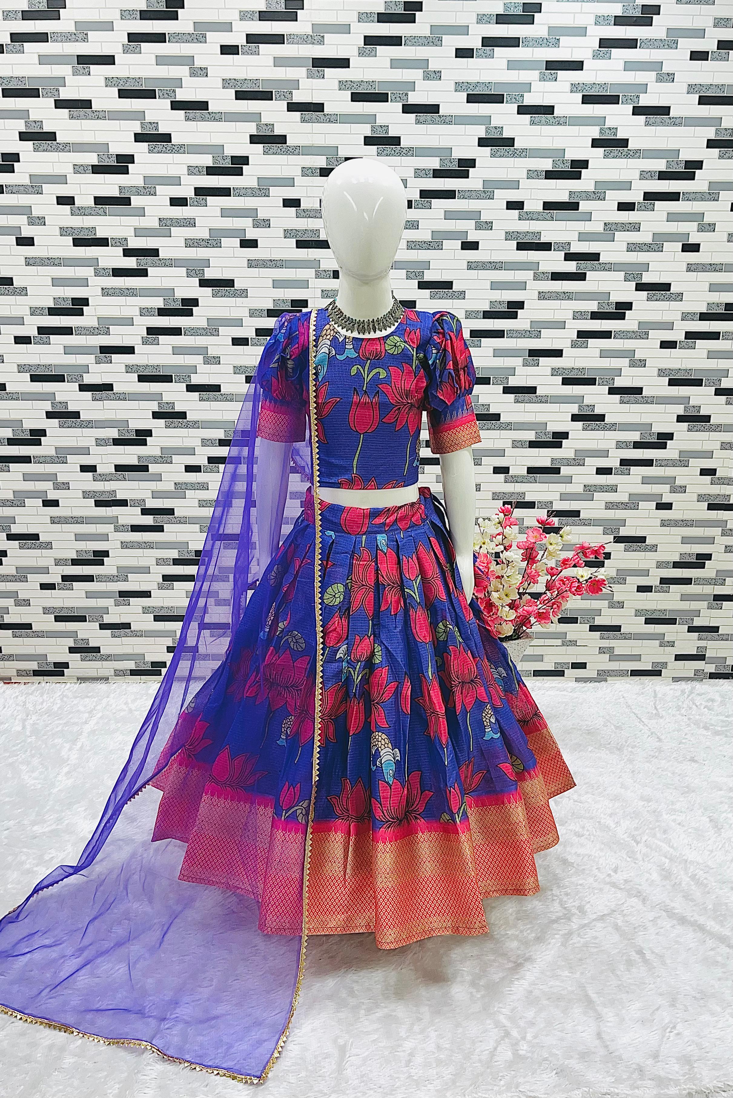 New Designer Heavy Pure Kota Silk Lehenga -Choli OC-168