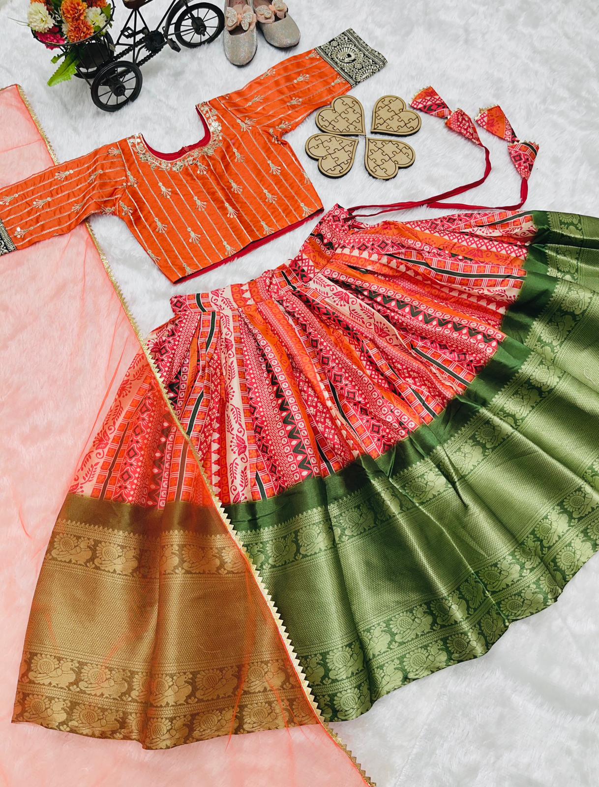 New Designer Heavy Pure Kota Silk Lehenga -Choli OC-173