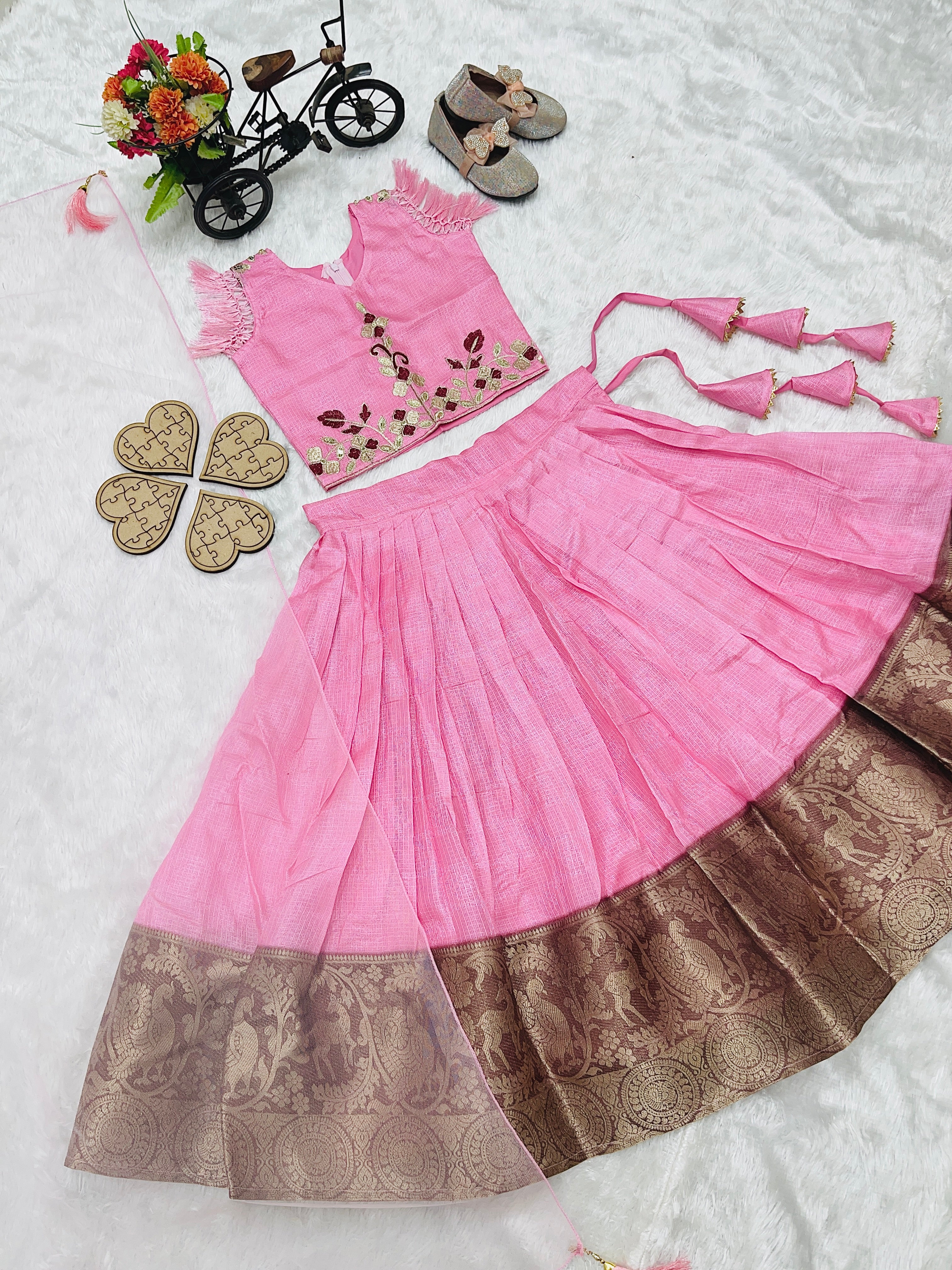 New Designer Heavy Pure Kota Silk Lehenga -Choli OC-175