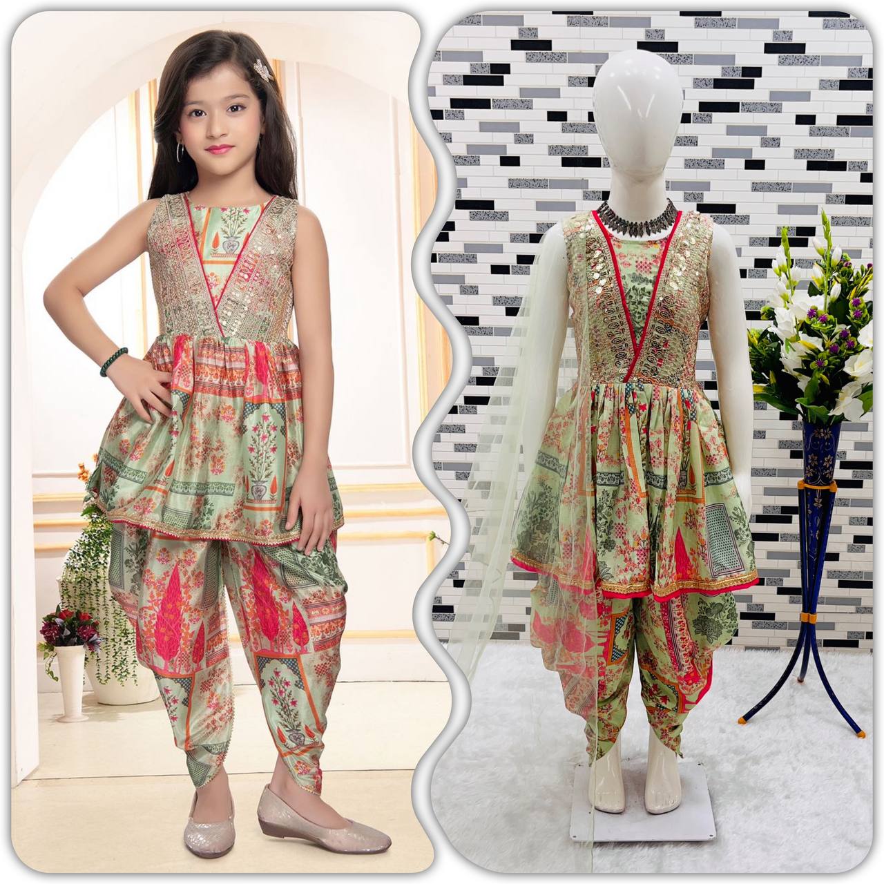 Presenting New Designer Dhoti Salwar Suit Ready To Wear Collection OC-179