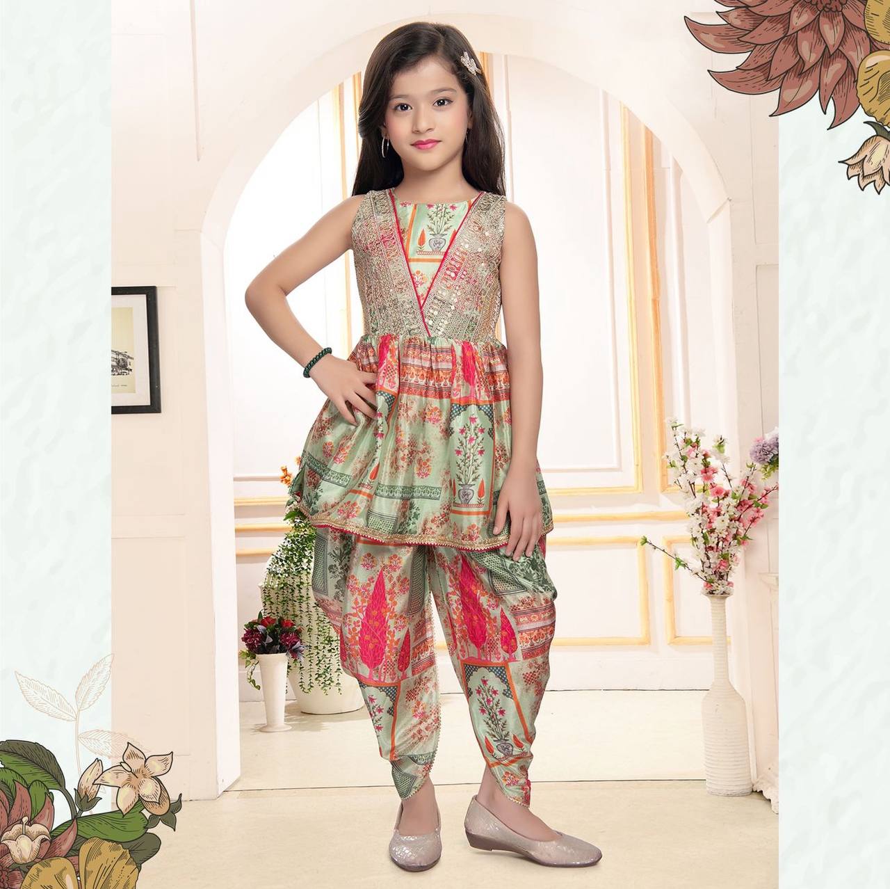 Presenting New Designer Dhoti Salwar Suit Ready To Wear Collection OC-179