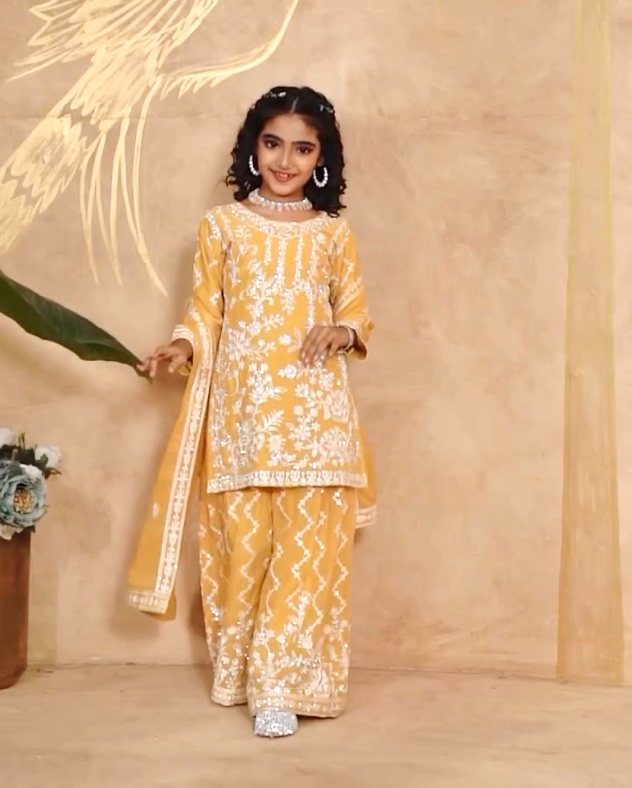 DESIGNER WEAR TOP WITH SHARARA AND DUPATTA SET READY TO WEAR COLLECTION OC-216