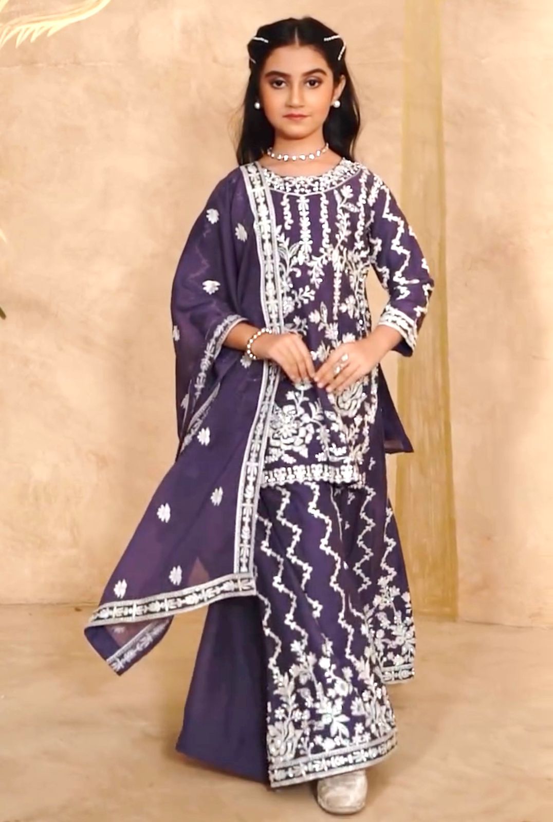 DESIGNER WEAR TOP WITH SHARARA AND DUPATTA SET READY TO WEAR COLLECTION OC-216