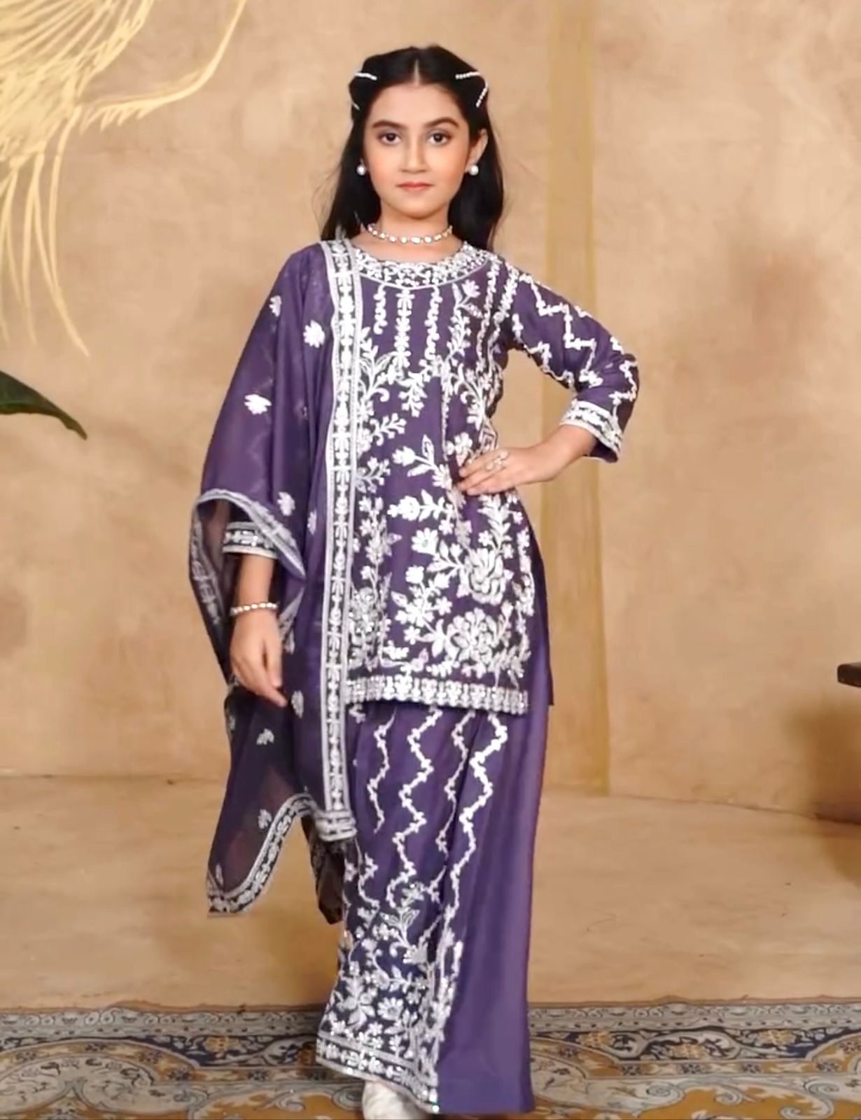 DESIGNER WEAR TOP WITH SHARARA AND DUPATTA SET READY TO WEAR COLLECTION OC-216