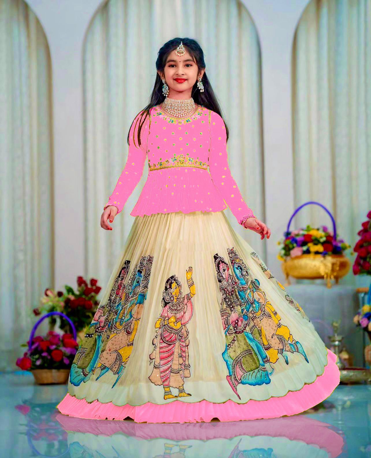 KEDIYA STYLE LAHENGA SET FULLY STTICHED  OC-185