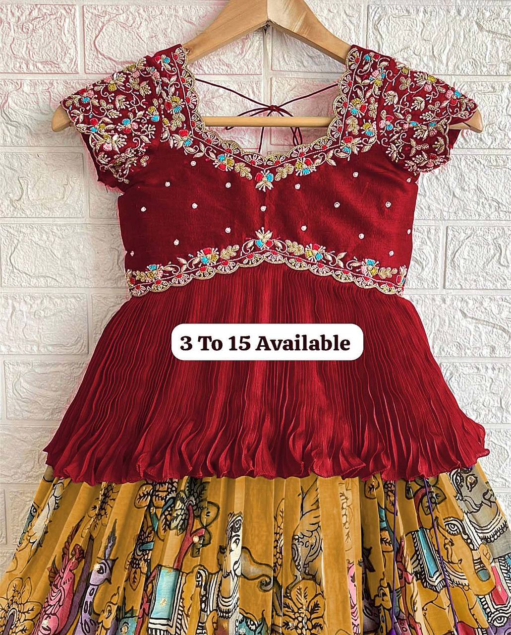 NEW DESIGNER KEDIYA STYLE LAHENGA SET FULLY STTICHED OC-197 Master
