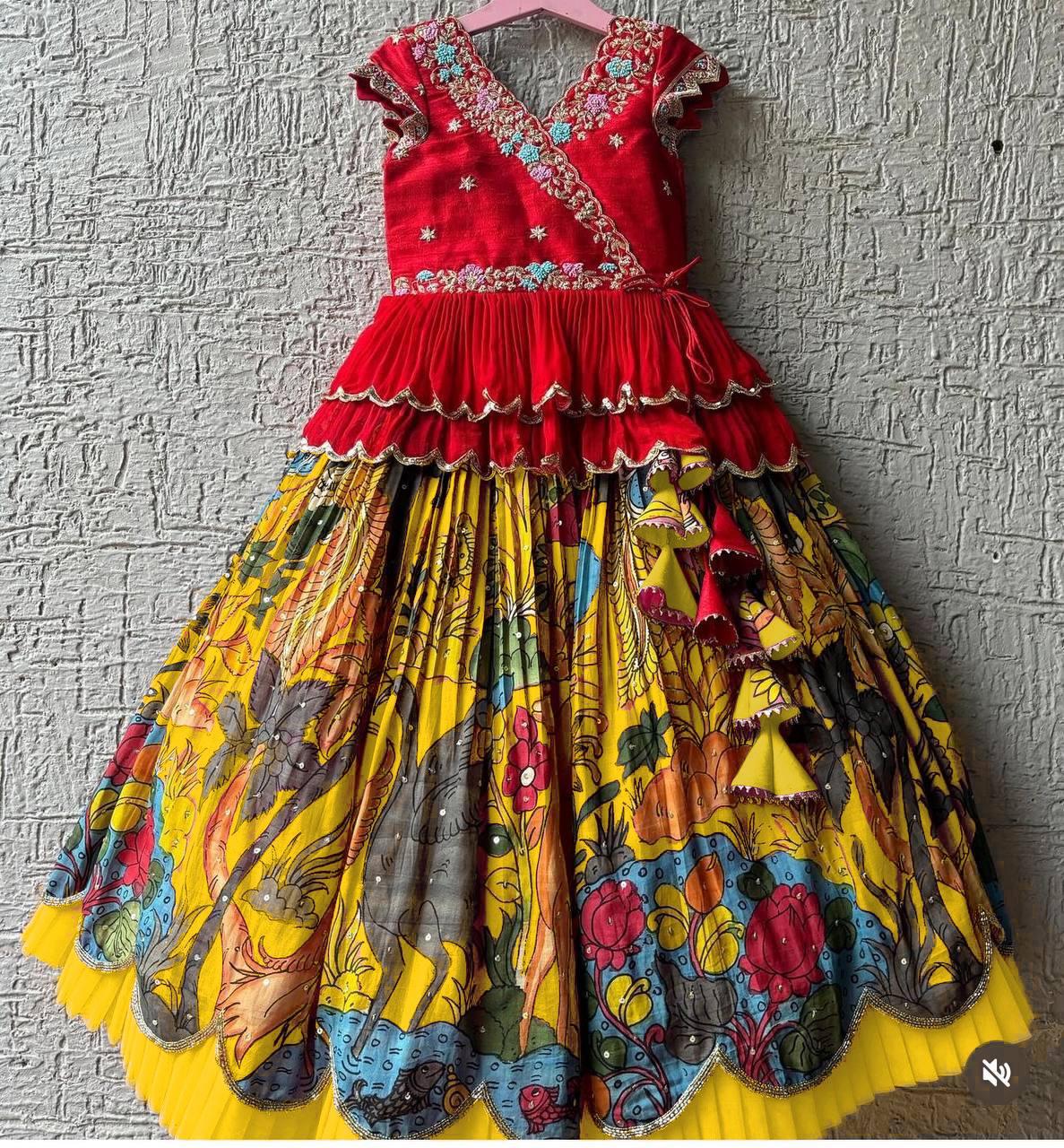 NEW DESIGNER KEDIYA STYLE LAHENGA SET FULLY STTICHED OC-187 Yellow