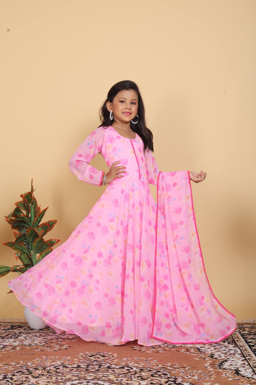Launching New Collection Beautiful Kids Gown Set OC-191