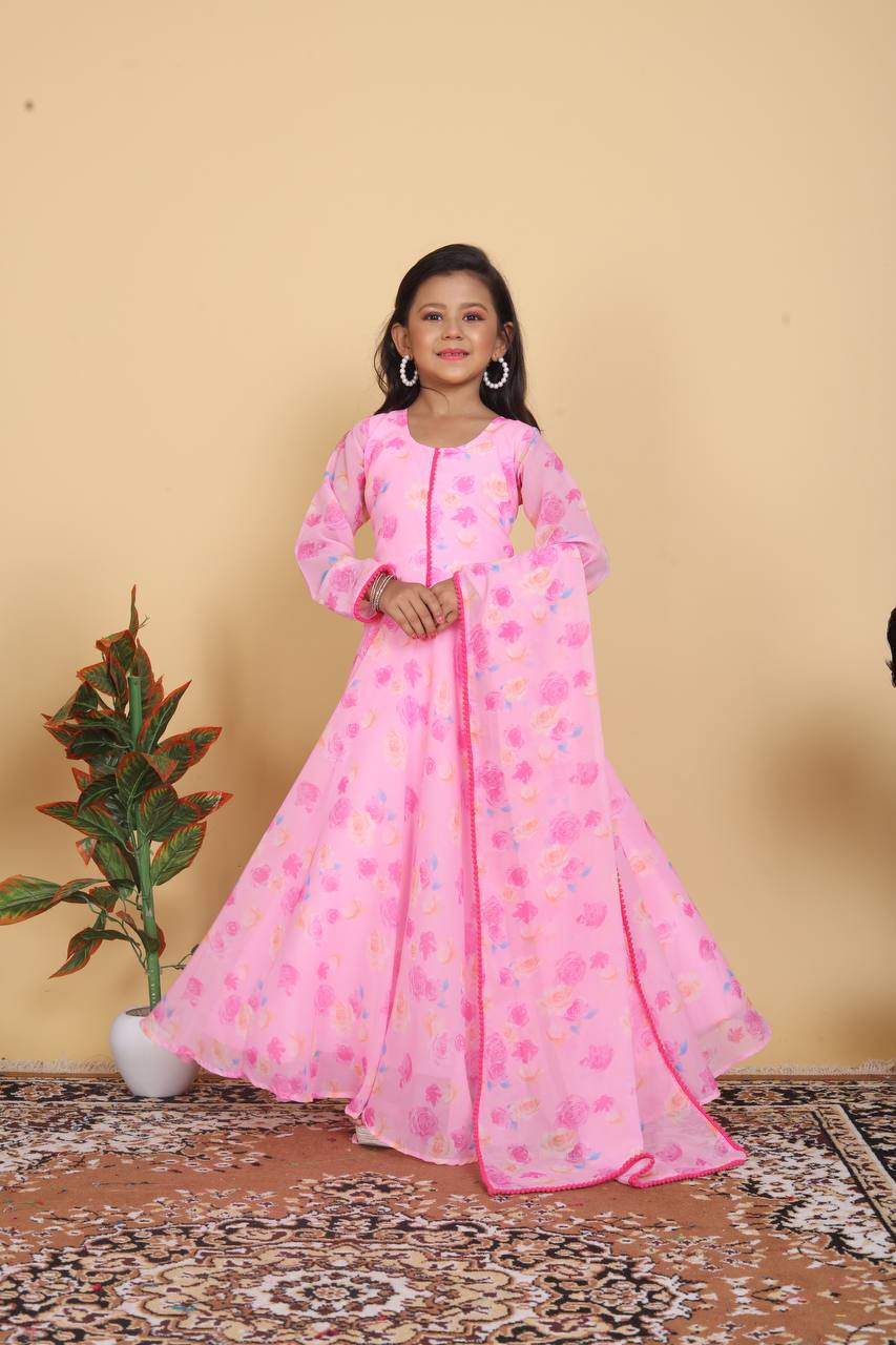 Launching New Collection Beautiful Kids Gown Set OC-191